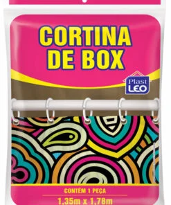 Cortina de Box Estampada 1,35m x 1,78m - Cx. c/ 800 Und.