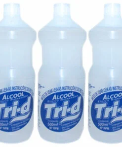 Álcool 46º Tri-d Cx. c/ 12 x 500ml