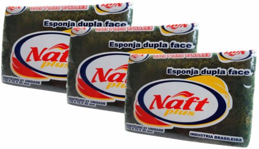 Esponja Dupla Face Naft Cx. c/ 60 Und.