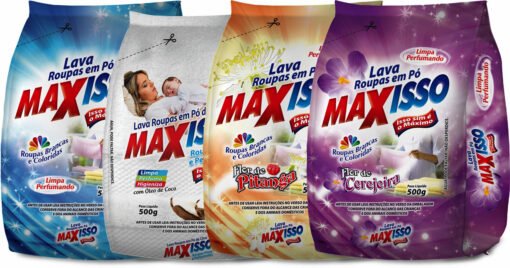Lava Roupas MaxIsso 500g Cx. c/ 24 Und.